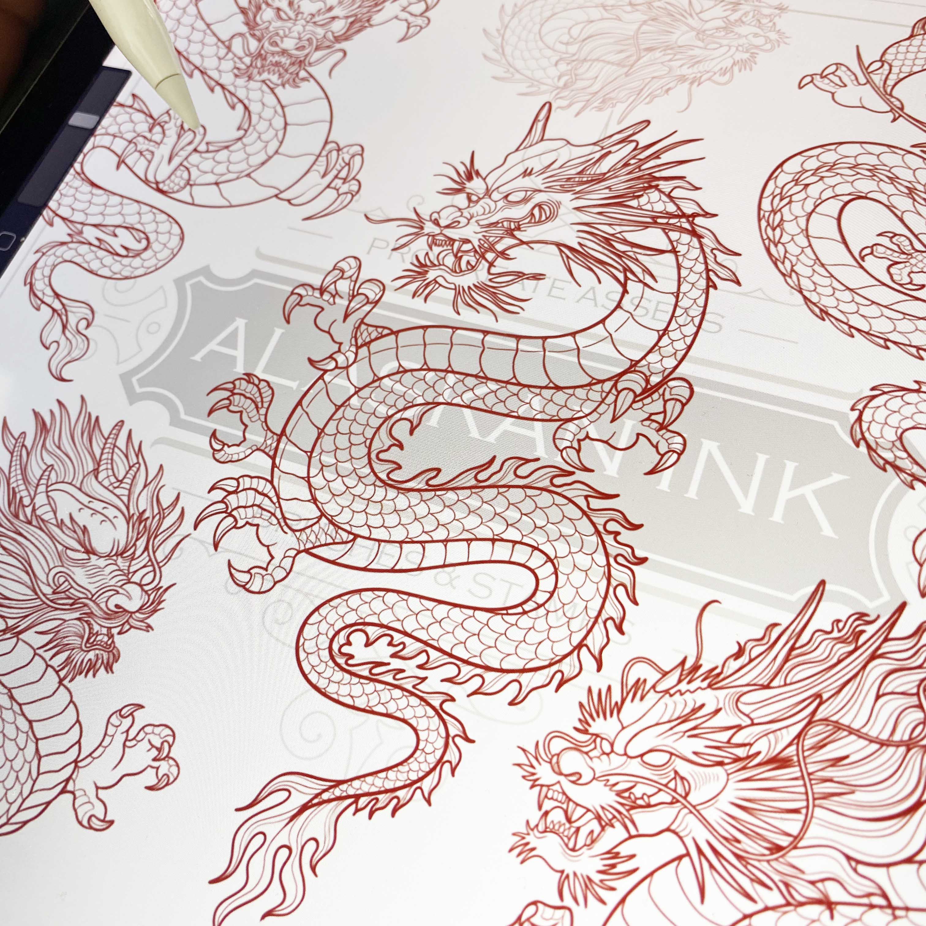 Buy Ed Hardy Japanese Dragon Tattoo Art 24 x 36 inches Online at  desertcartINDIA